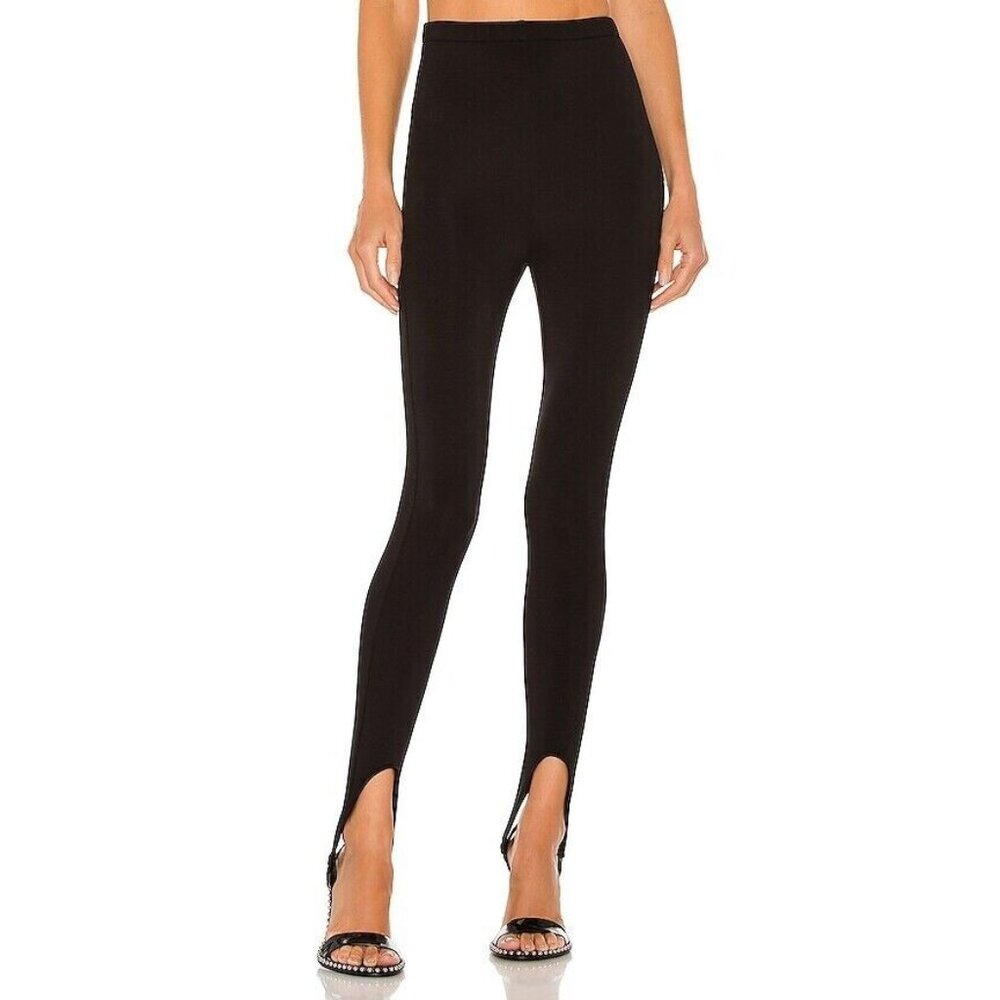 Amanda Uprichard Rebel Leggings in Black Stirrup